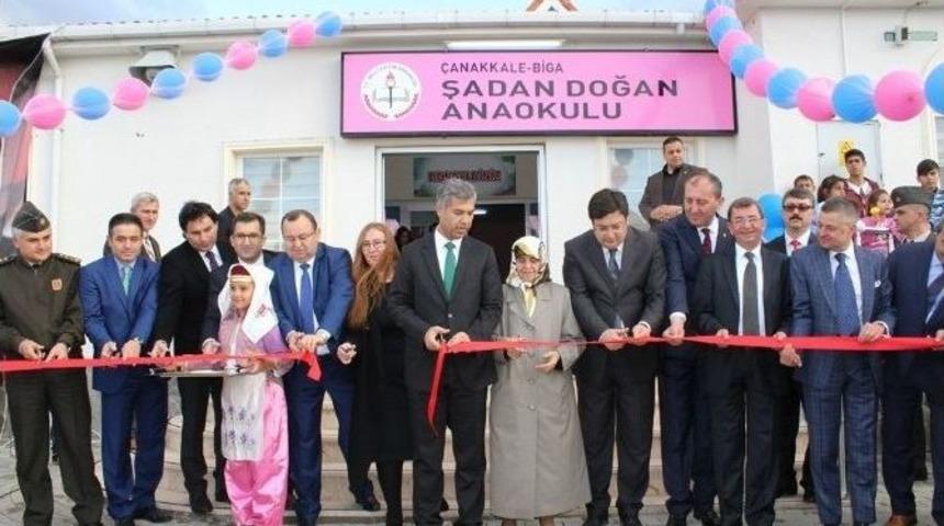 Biga&rsquo;da Şadan Doğan Anaokulu A&ccedil;ıldı