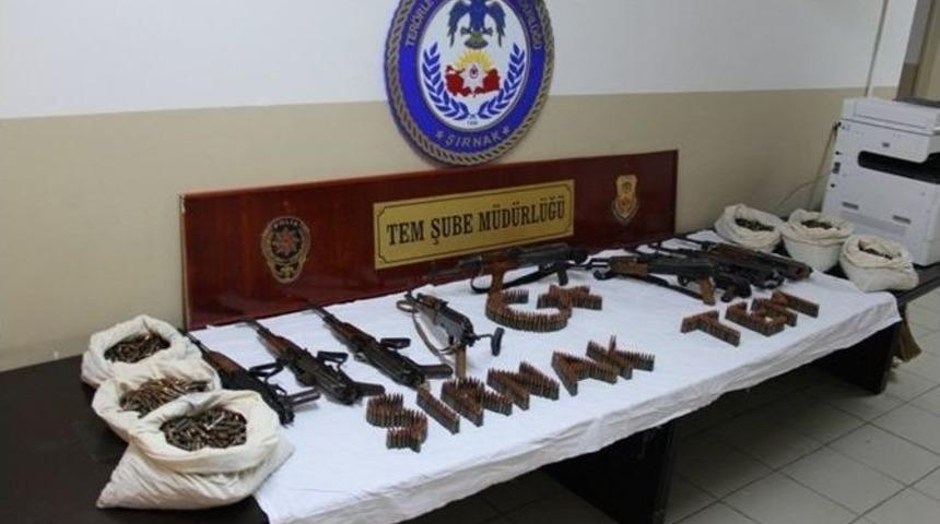 Şırnak&rsquo;ta Silah Ve Mermi Ele Ge&ccedil;irildi