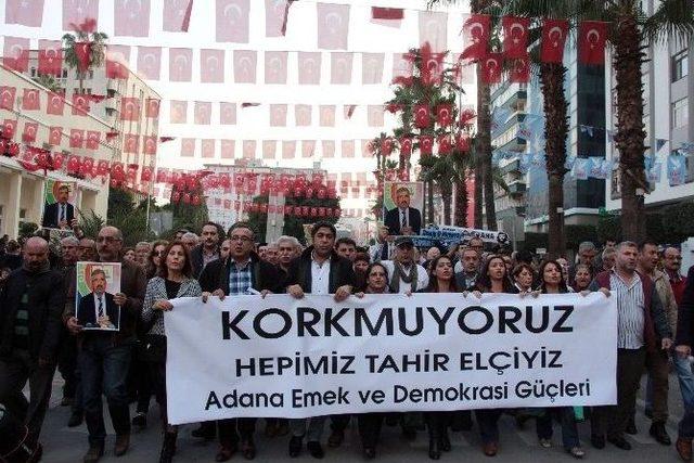 Adana’da Tahir Elçi Yürüyüşü