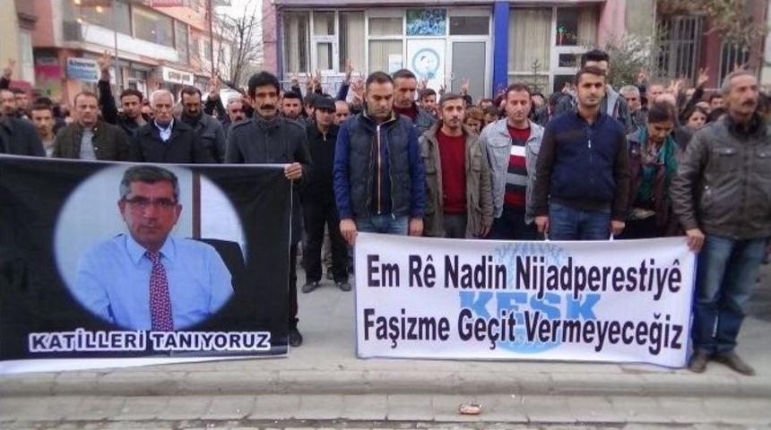 El&ccedil;i&rsquo;nin &Ouml;ld&uuml;r&uuml;lmesi Hakkari&rsquo;de Protesto Edildi
