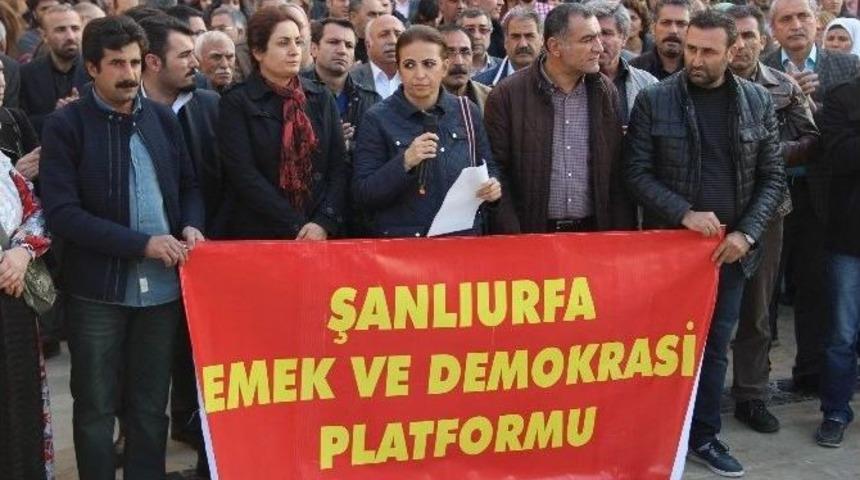 Şanlıurfa’da Tahir Elçinin Ölümü Protesto Edildi