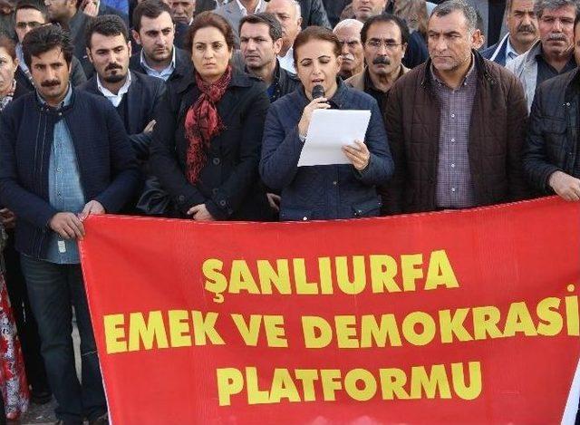 Şanlıurfa’da Tahir Elçinin Ölümü Protesto Edildi