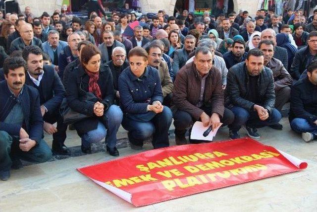 Şanlıurfa’da Tahir Elçinin Ölümü Protesto Edildi