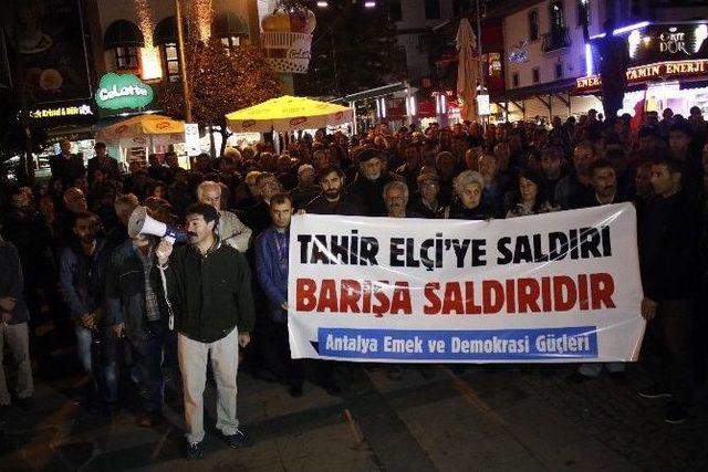 Antalya Emek Ve Demokrasi Güçleri’nden, Tahir Elçi Protestosu