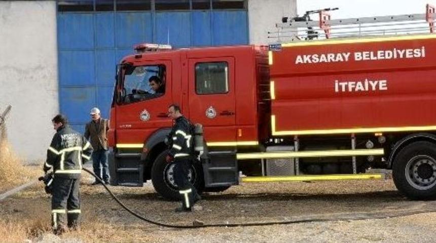 Aksaray&rsquo;da Bah&ccedil;e Yangını Korkuttu