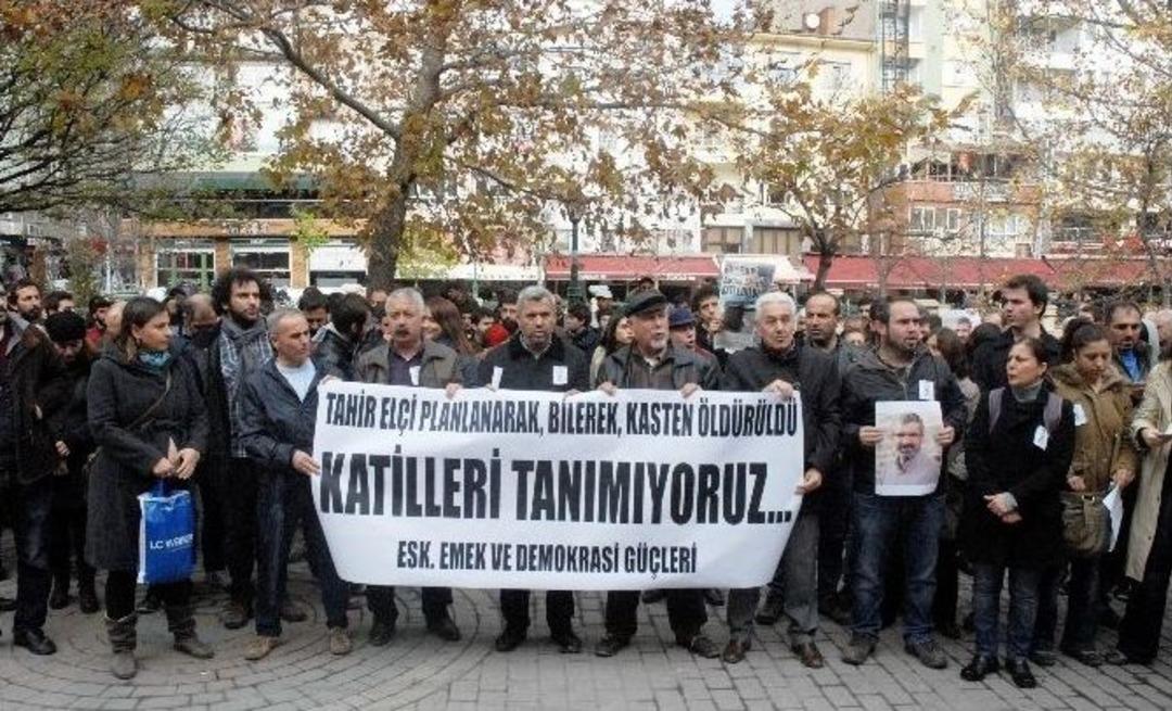 Eskişehir&rsquo;de Tahir El&ccedil;i Eylemi