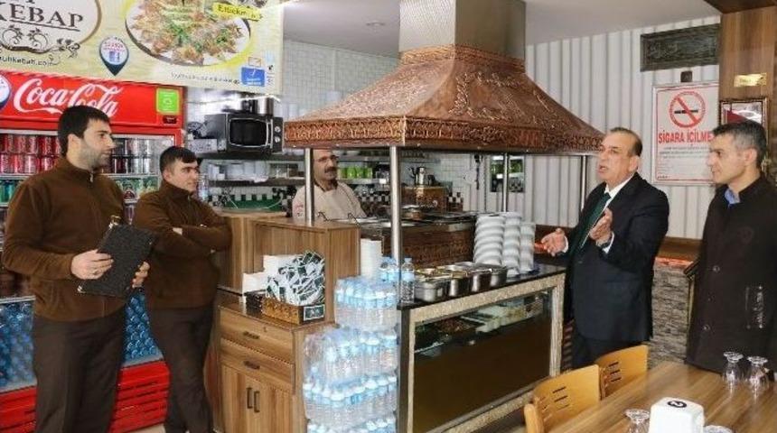 Konesob Başkanı Karamercan Esnafı Denetledi