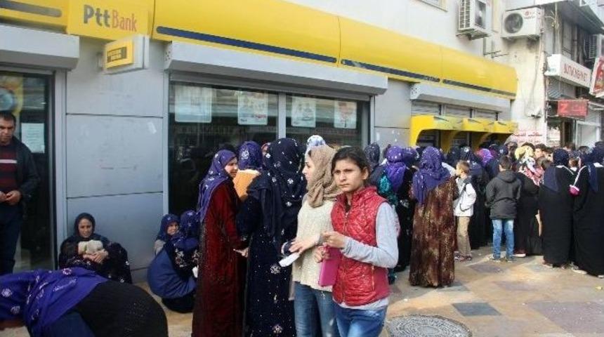 Eğitim Yardımı Almak İsteyen Vatandaşlar Zor Anlar Yaşandı