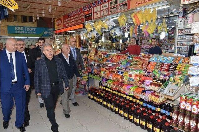 Vali Büyük, Hal Ve Otogarı Ziyaret Etti