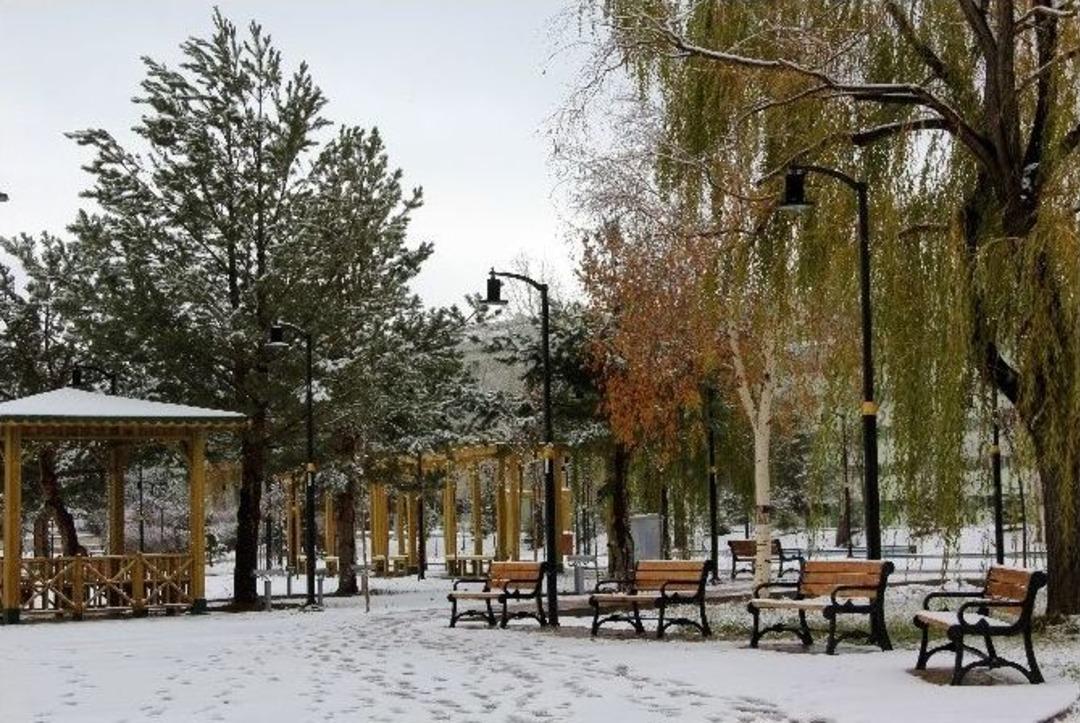 Erzurum&rsquo;da Kar Yağışı
