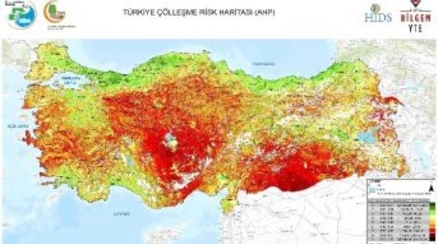 T&uuml;rkiye&rsquo;nin &Ccedil;&ouml;lleşme Risk Haritası Oluşturuldu