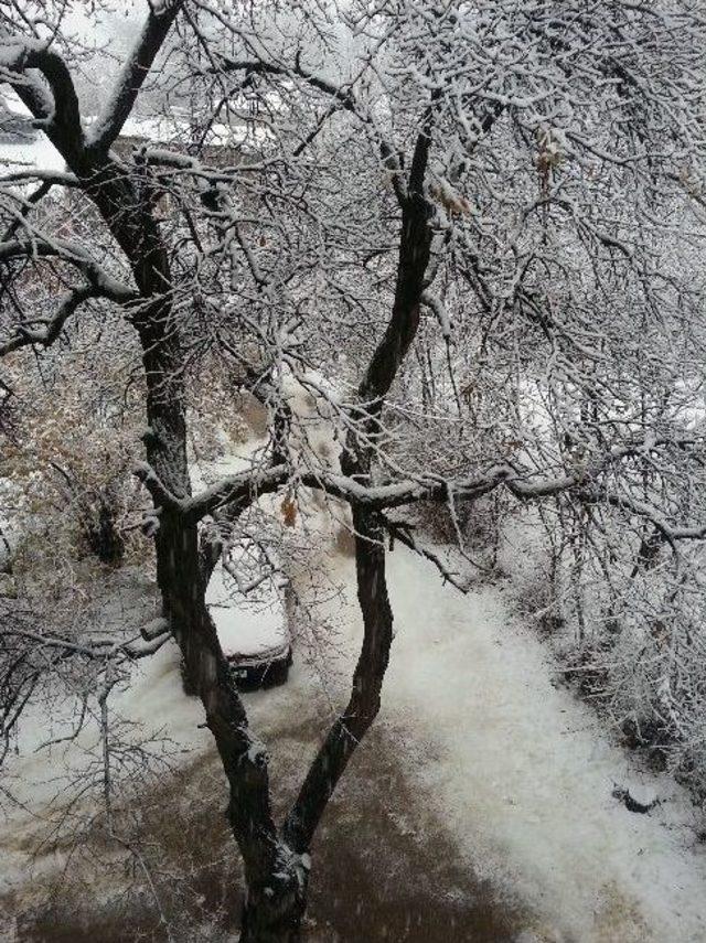 Gevaş’a Mevsimin İlk Karı Yağdı