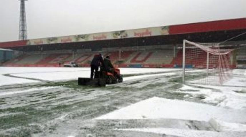 Bolu&rsquo;da Kupa Ma&ccedil;ı &Ouml;ncesi Kar S&uuml;rprizi