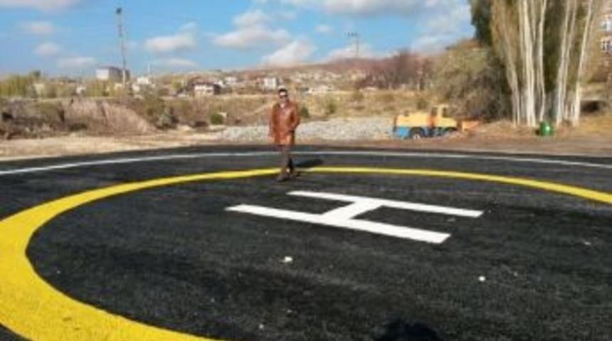 Ahlat’ta Helikopter Pisti Tamamlandı