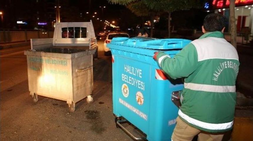 Haliliye&rsquo;de &Ccedil;&ouml;p Konteynerleri Yenilendi