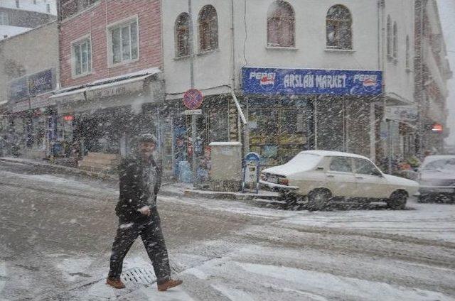 Koyulhisar’da Kar Yağışı Etkili Oldu