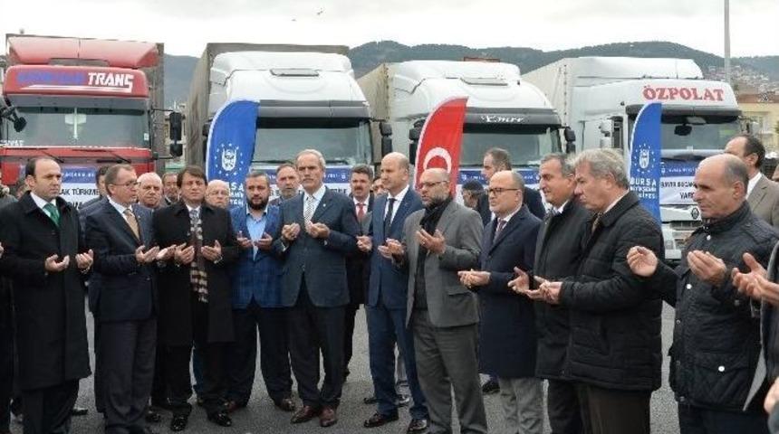 Bursa&rsquo;da Yardım Tırı Krizi