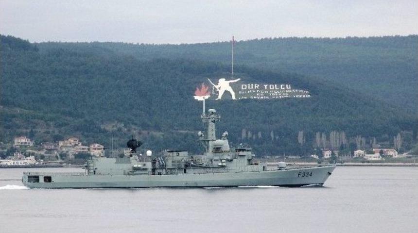 3 Savaş Gemisi Peş Peşe Boğazdan Ge&ccedil;ti