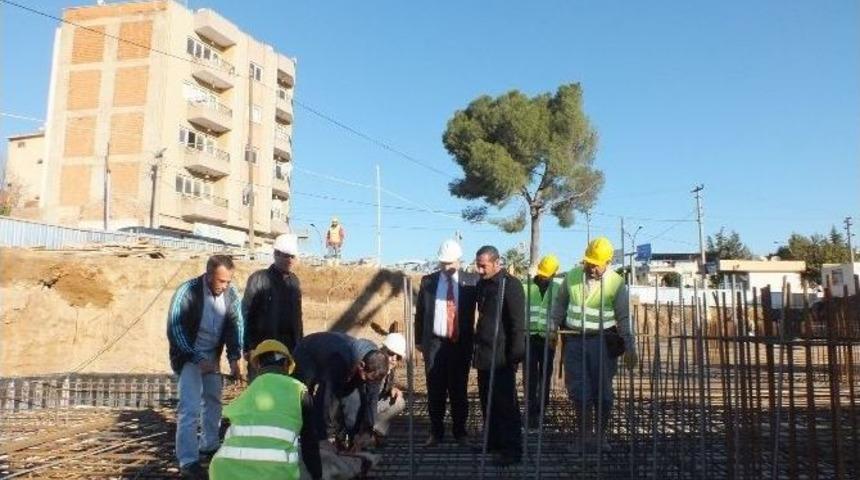 K&ouml;şk Belediyesi Yeni Hizmet Binasında İlk Beton Dualarla Atıldı