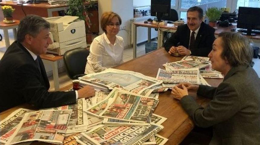 Başkan Ata&ccedil;&rsquo;tan Cumhuriyet Gazetesi&rsquo;ne Ziyaret
