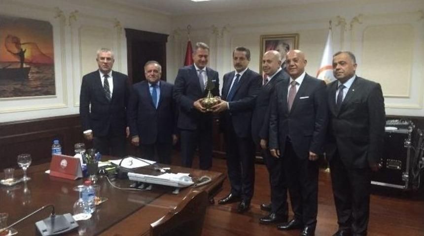 Akib Başkanlarından Tarım Bakanı &Ccedil;elik&rsquo;e Ziyaret