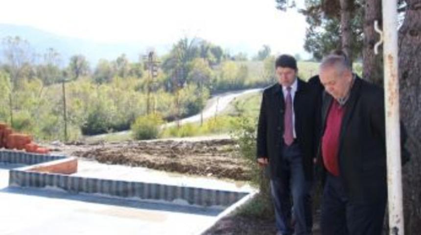 Tun&ccedil;, Kurtk&ouml;y Aile Sağlığı Merkezi İnşaatını İnceledi