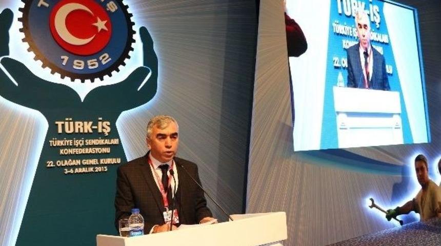 Gmis Genel Başkanı Demirci, T&uuml;rk-iş Genel Kurulu&rsquo;nda Konuştu