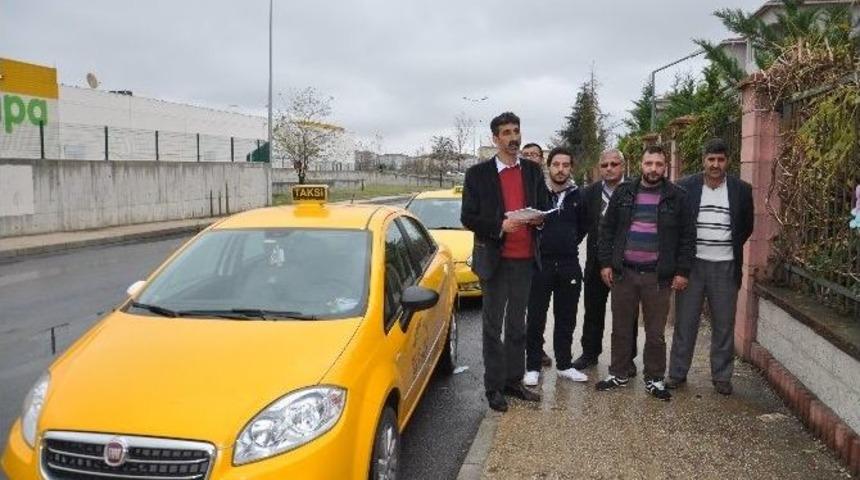 Kızılpınar’da Taksiciler Durak İstiyor