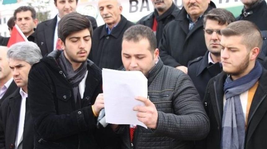 İhh Türkmenlere Uygulanan Zulmü Protesto Etti