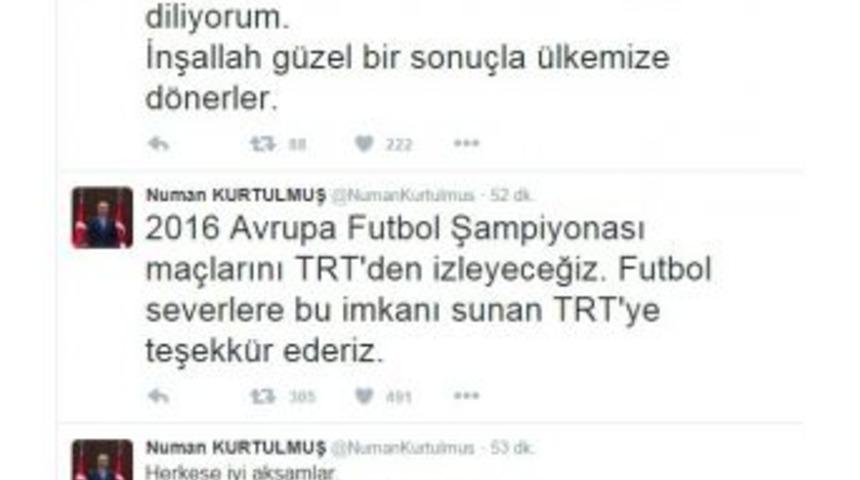 Numan Kurtulmuş&rsquo;tan Futbolseverlere M&uuml;jde