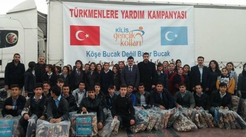 Bayır-bucak T&uuml;rkmenlerine Battaniye Yardımı