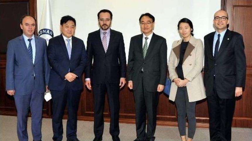 Ad&uuml; Rekt&ouml;r&uuml; Bircan, Kore Heyetini Ağırladı