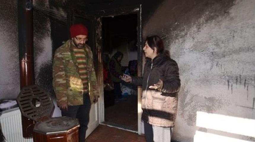 Bafra&rsquo;da Ev Yangını