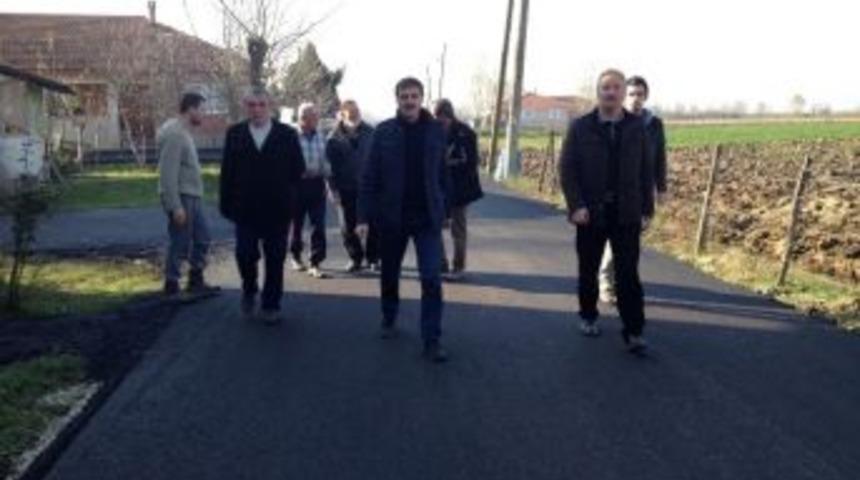 Başkan Alemdar Asfalt Programının Bitiş &Ccedil;alışmalarını İnceledi