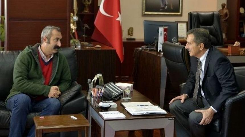 Ovacık Belediye Başkanı Ma&ccedil;oğlu Ata&ccedil;&rsquo;ı Ziyaret Etti