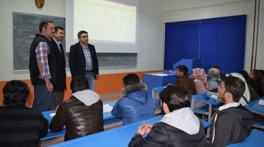 Kaymakam Karaaslan&rsquo;dan Kurslara Ziyaret