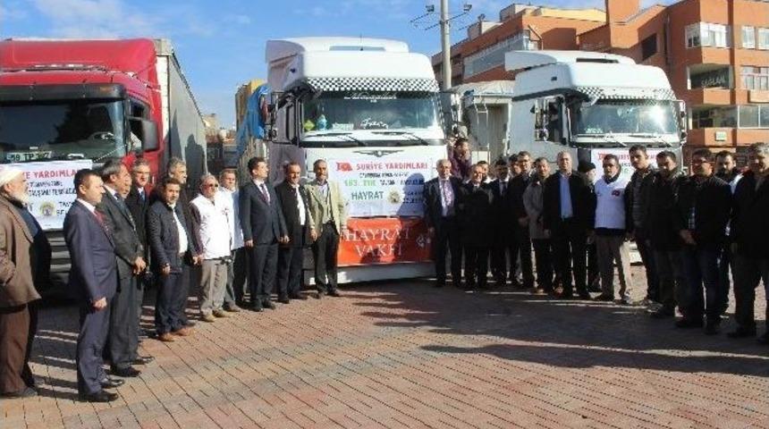 Yardım Tırları Dualarla Uğurlandı