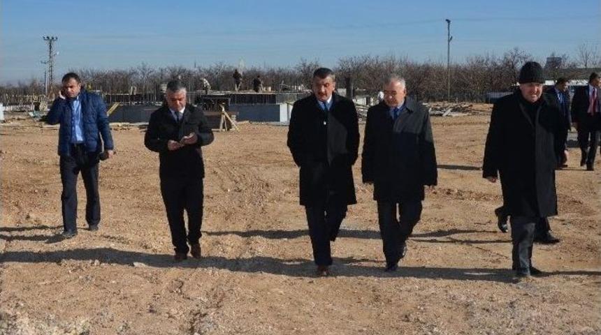 Başkan G&uuml;rkan, Dsi Yeni Hizmet Binası İnşaatında İncelemede Bulundu