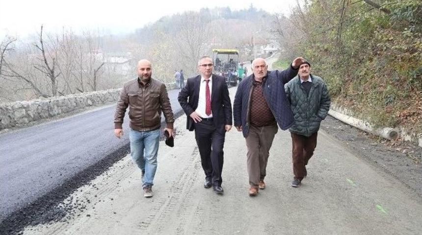 Sapanca Belediyesi&rsquo;nden Kurtuluş Ve Nailiye Caddelerine Asfalt