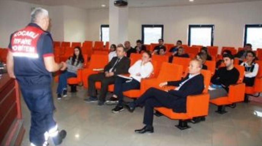 İzmit Belediyesi Personeline Yangın Eğitimi