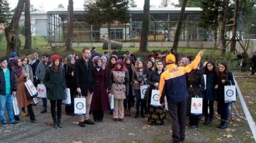 &Uuml;niversiteliler Arama Ve Kurtarma Birliğini Gezdi