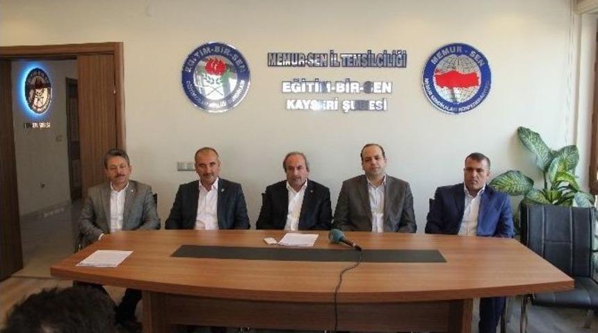 Eğitim-bir-sen Kayseri Şube Başkanı Aydın Kalkan:
