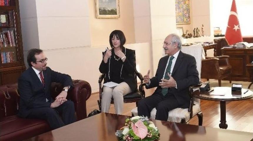 Chp Genel Başkanı Kılı&ccedil;daroğlu, Abd B&uuml;y&uuml;kel&ccedil;isi Bass İle G&ouml;r&uuml;şt&uuml;