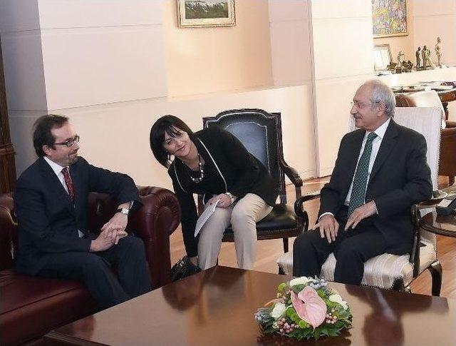 Chp Genel Başkanı Kılıçdaroğlu, Abd Büyükelçisi Bass İle Görüştü