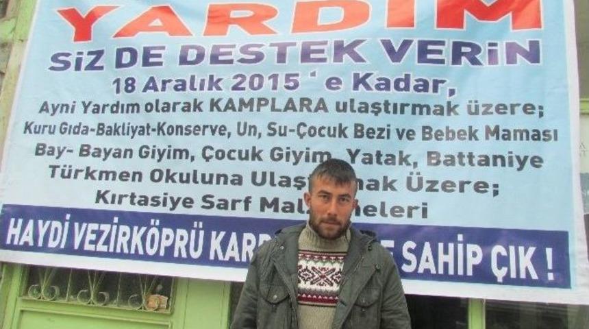Bayır-bucak T&uuml;rkmenlerine Tek Başına Yardım Topluyor