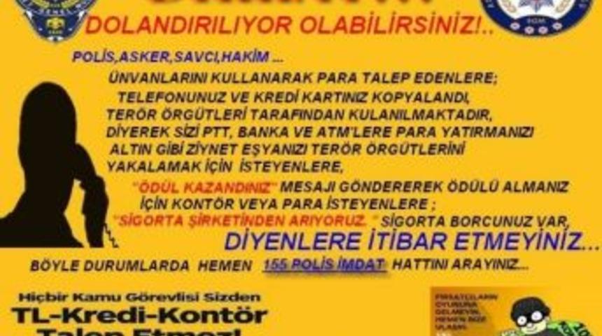 Polis Dolandırıcılara Karşı Broş&uuml;r Dağıtımına Başladı