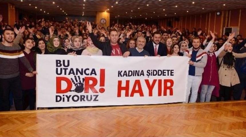 Kadına Şiddete Karşı Seslerini Y&uuml;kselttiler