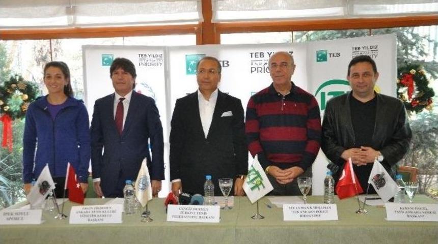 50 Bin Dolar &Ouml;d&uuml;ll&uuml; Bayanlar Tsyd Ankara Tenis Turnuvası Başlıyor