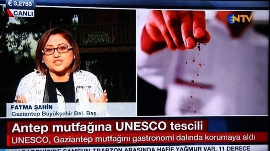 Başkan Şahin, Gaziantep&rsquo;e Gastronomi Unvanı Verilmesini Canlı Yayında Değerlendirdi