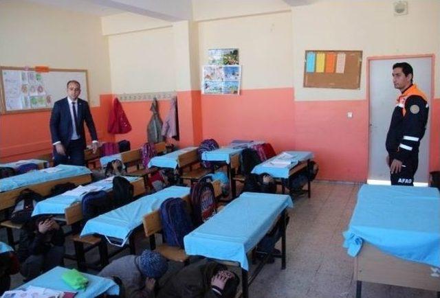 Afad’tan Öğrencilere “temel Afet Bilinci” Eğitimi Verildi